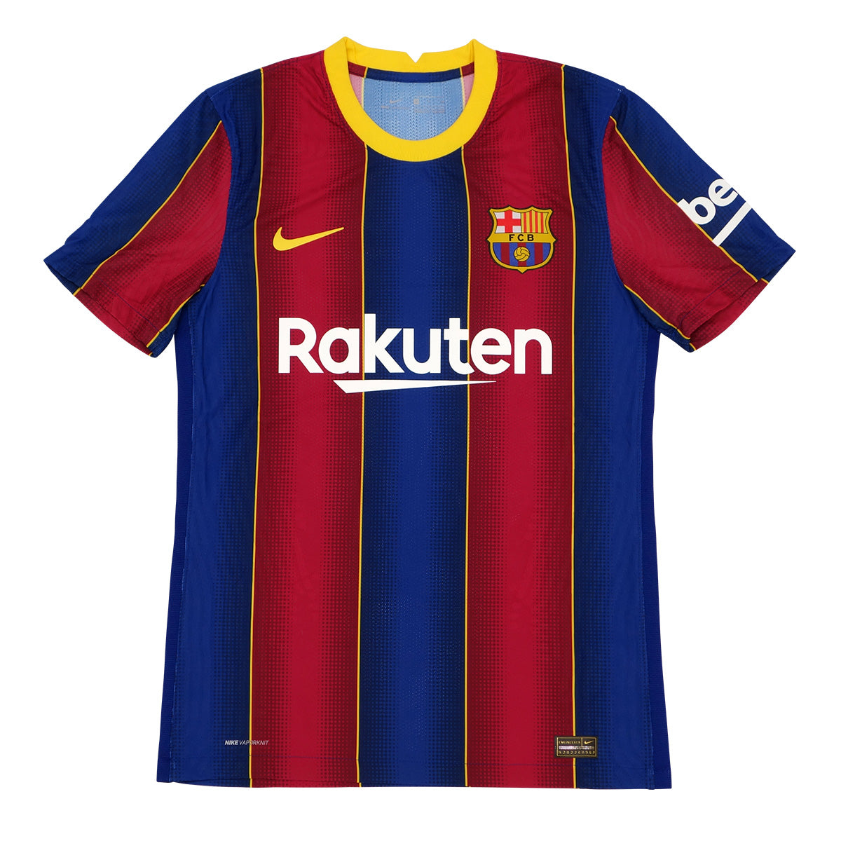 【メモラビリア】メッシ直筆サイン入りバルセロナ2020-21ホームサッカーユニフォーム特製フレーム (オーセンティック)