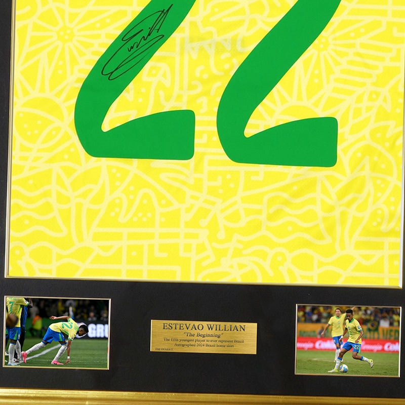 メモラビリア】エステバン直筆サイン入りブラジル代表2024ホーム