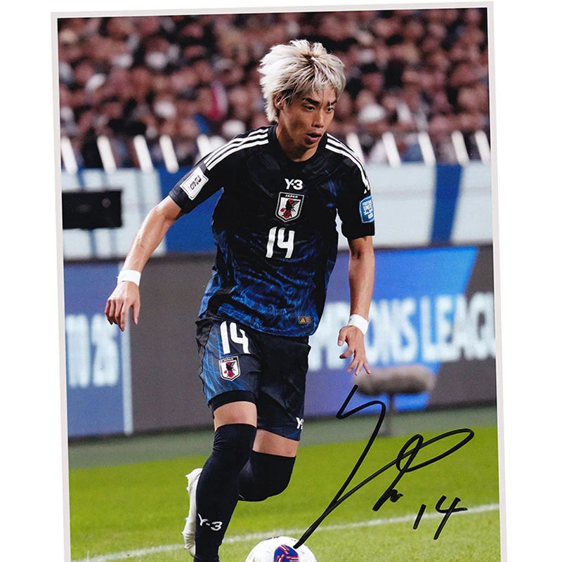 【メモラビリア】伊東純也 直筆サイン入り日本代表2024フォト特製フレーム