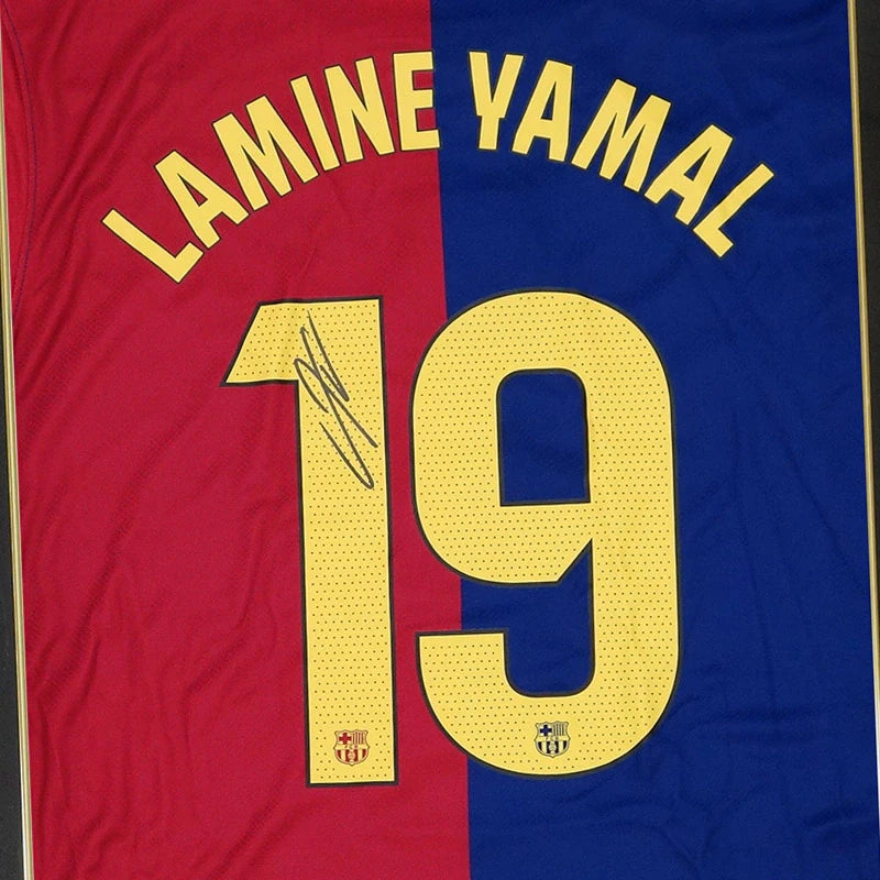 メモラビリア】ヤマル直筆サイン入りバルセロナ24/25ホーム