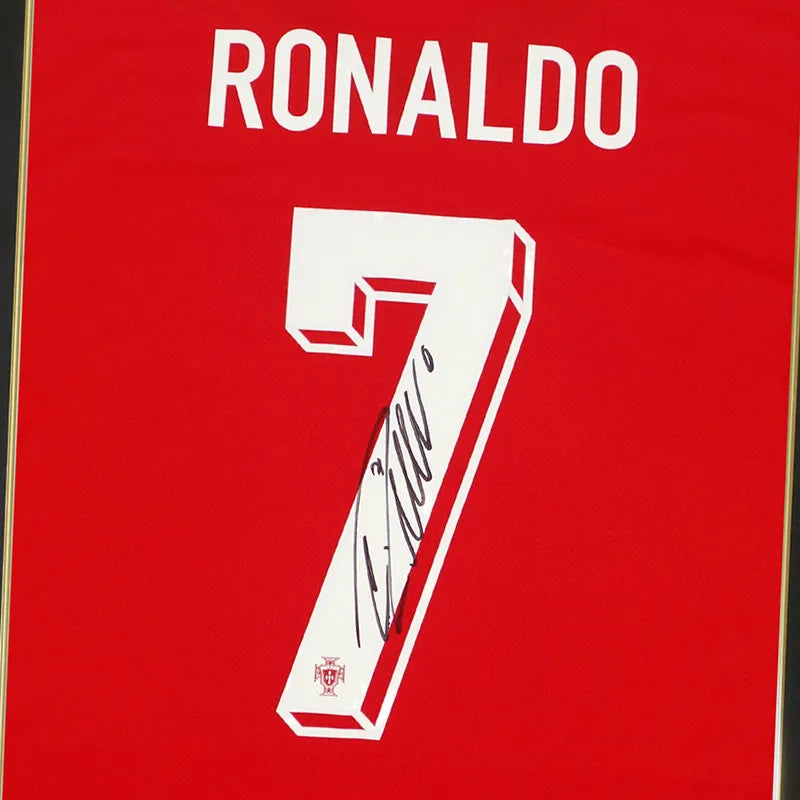 メモラビリア】ロナウド直筆サイン入りポルトガル代表2024ホーム