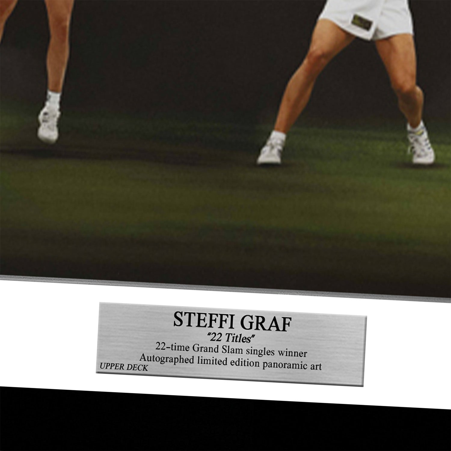 【メモラビリア】[世界限定25枚] シュテフィ・グラフ直筆サイン入りパノラミックアート “22 Titles” 特製フレーム