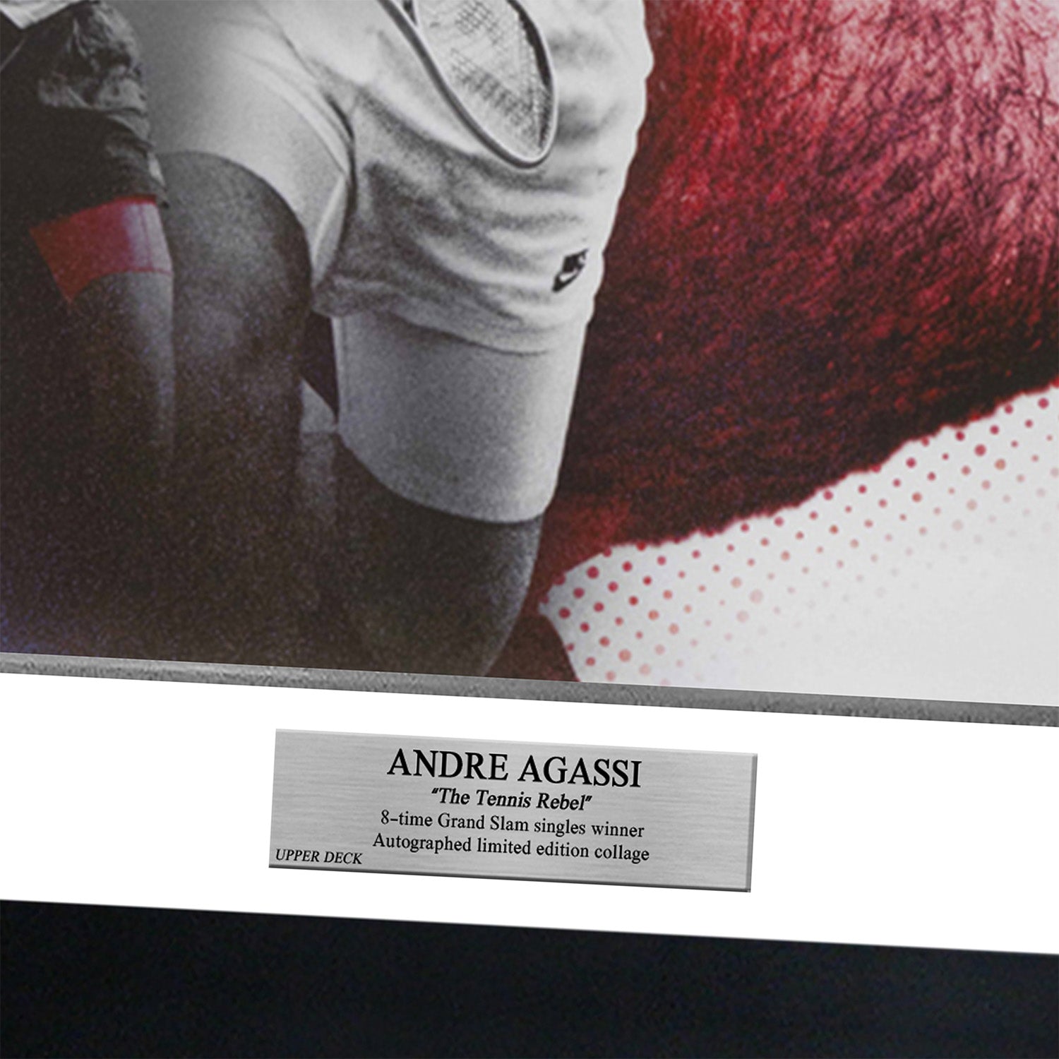 【メモラビリア】[世界限定25枚] アンドレ・アガシ直筆サイン入りコラージュ “The Las Vegas Kid” 特製フレーム