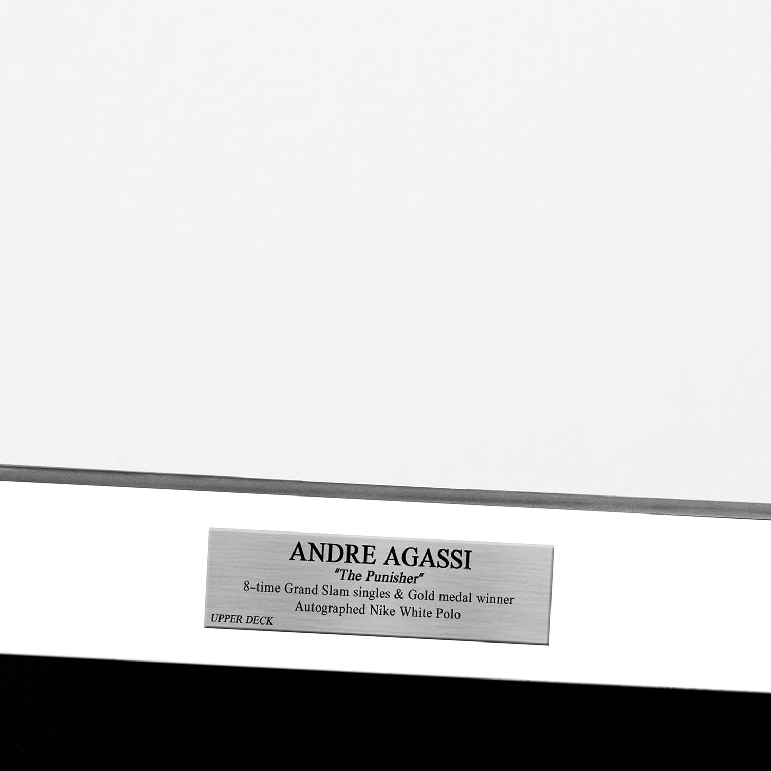 【メモラビリア】アンドレ・アガシ直筆サイン入りナイキ ポロシャツ 特製フレーム
