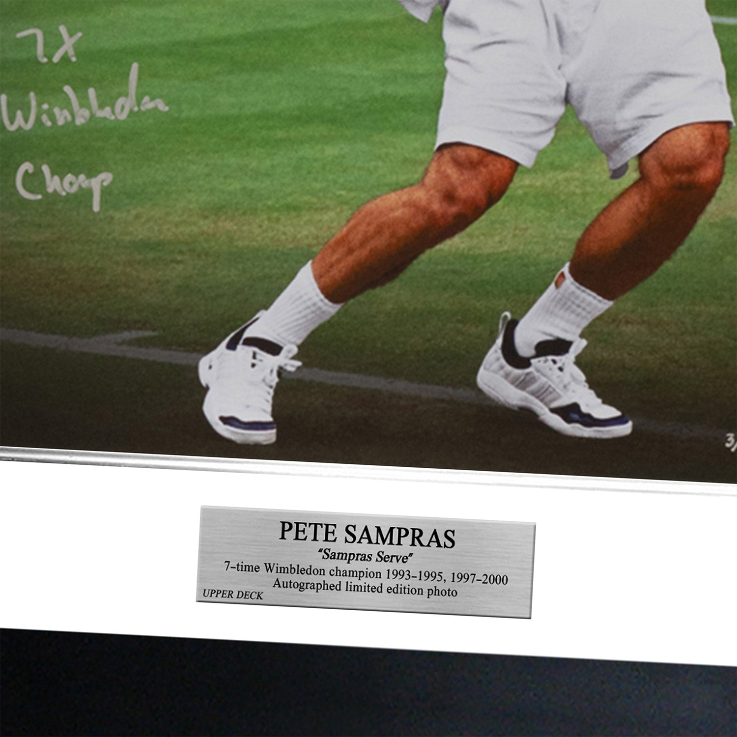 【メモラビリア】[世界限定25枚] ピート・サンプラス直筆サイン入りフォト “Sampras Serve” 特製フレーム