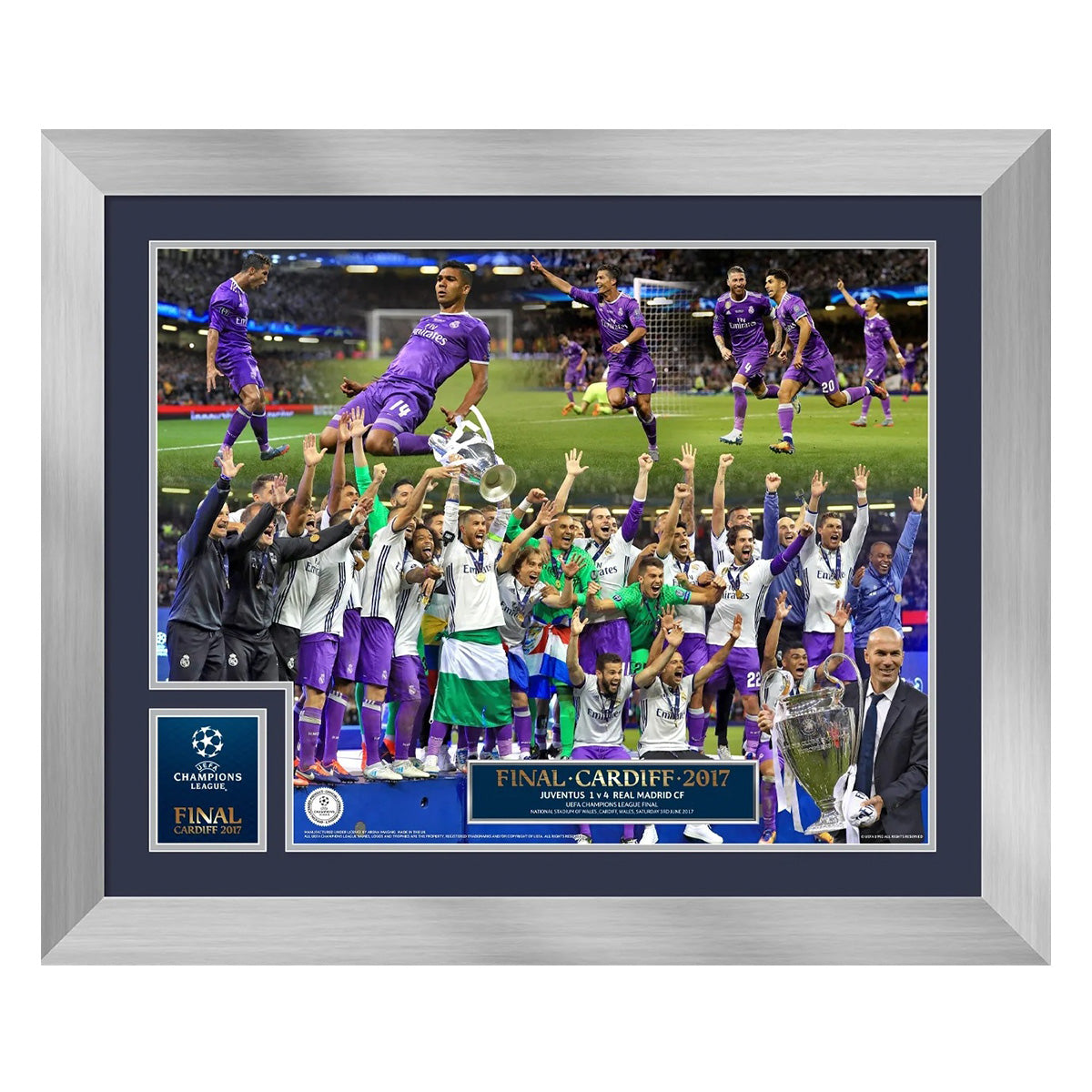 【UEFAチャンピオンズリーグ】 サッカー UCLファイナル 2017年 優勝のカップリフト フォト