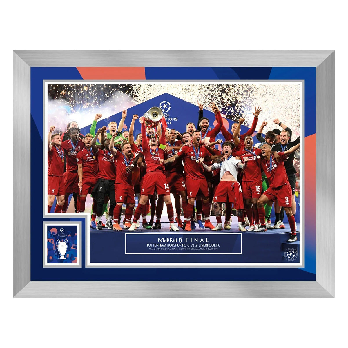 【UEFAチャンピオンズリーグ】 サッカー UCLファイナル 2019年 優勝のカップリフト フォト