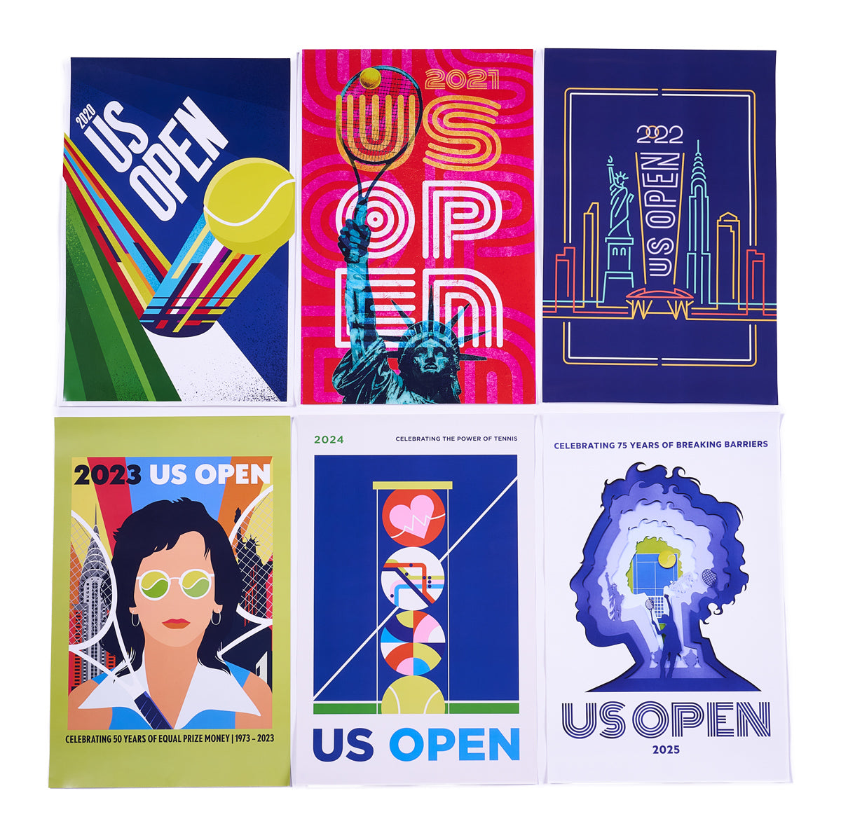 全米オープンテニス】2020 - 2025 テーマアート ポスターコレクション