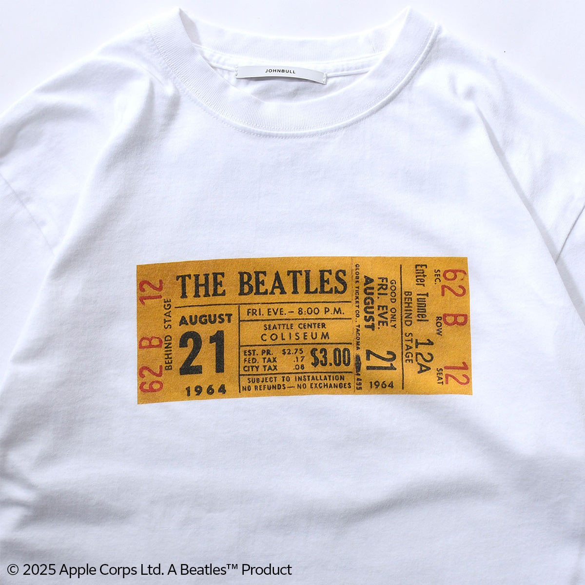 ザ・ビートルズ(THE BEATLES） TICKET Tシャツ 【ジョンブル/JOHNBULL