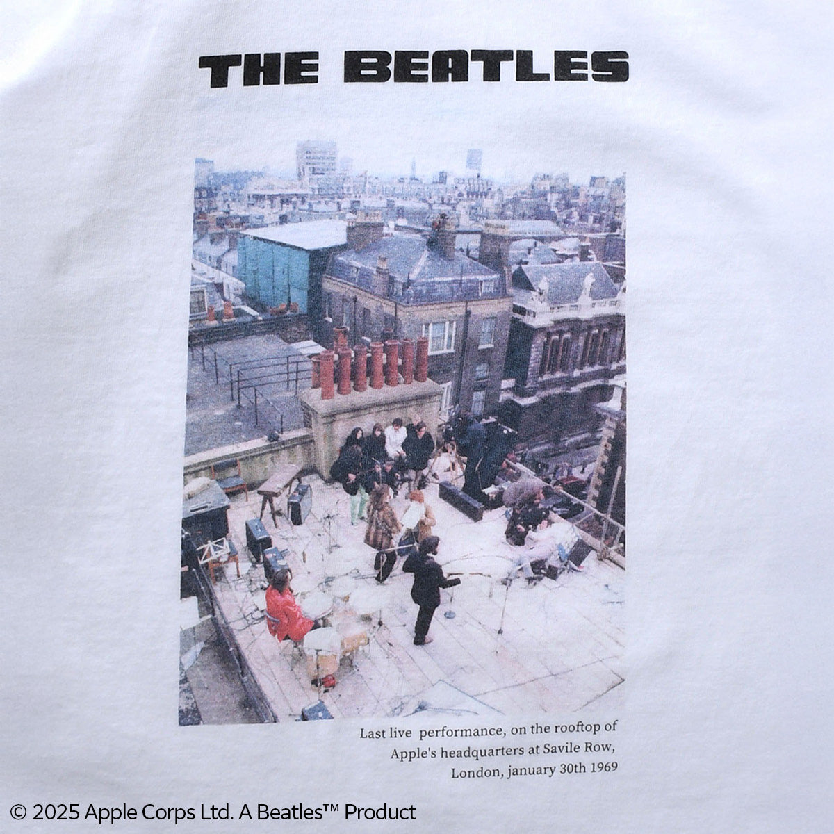 ザ・ビートルズ(THE BEATLES）ROOFTOP　Tシャツ 【ジョンブル/JOHNBULL】