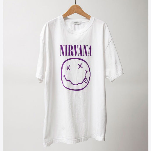 ミュージシャン NIRVANA Smiley Face T-Shirt I