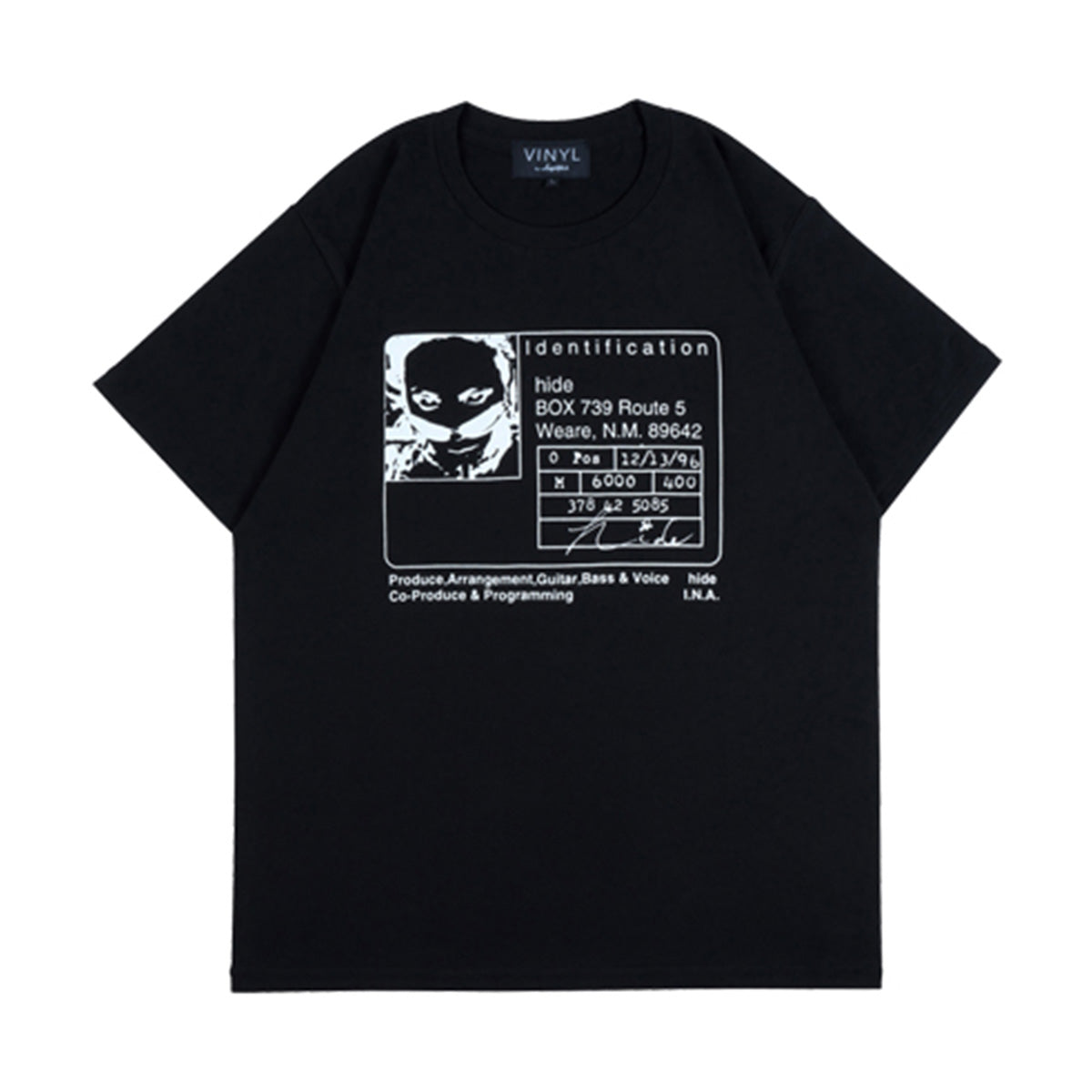 “hide" Tシャツ "PSYENCE"【ヴァイナル バイ アンプリファイア/VINYL by Amplifier】