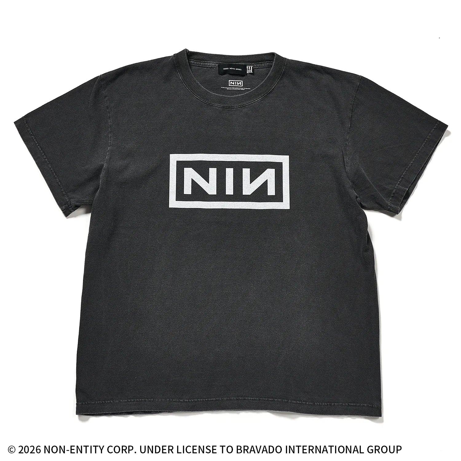 ナイン・インチ・ネイルズ(NINE INCH NAILS)ボックスロゴ Tシャツ 【グッドロックスピード/GOOD ROCK SPEED】