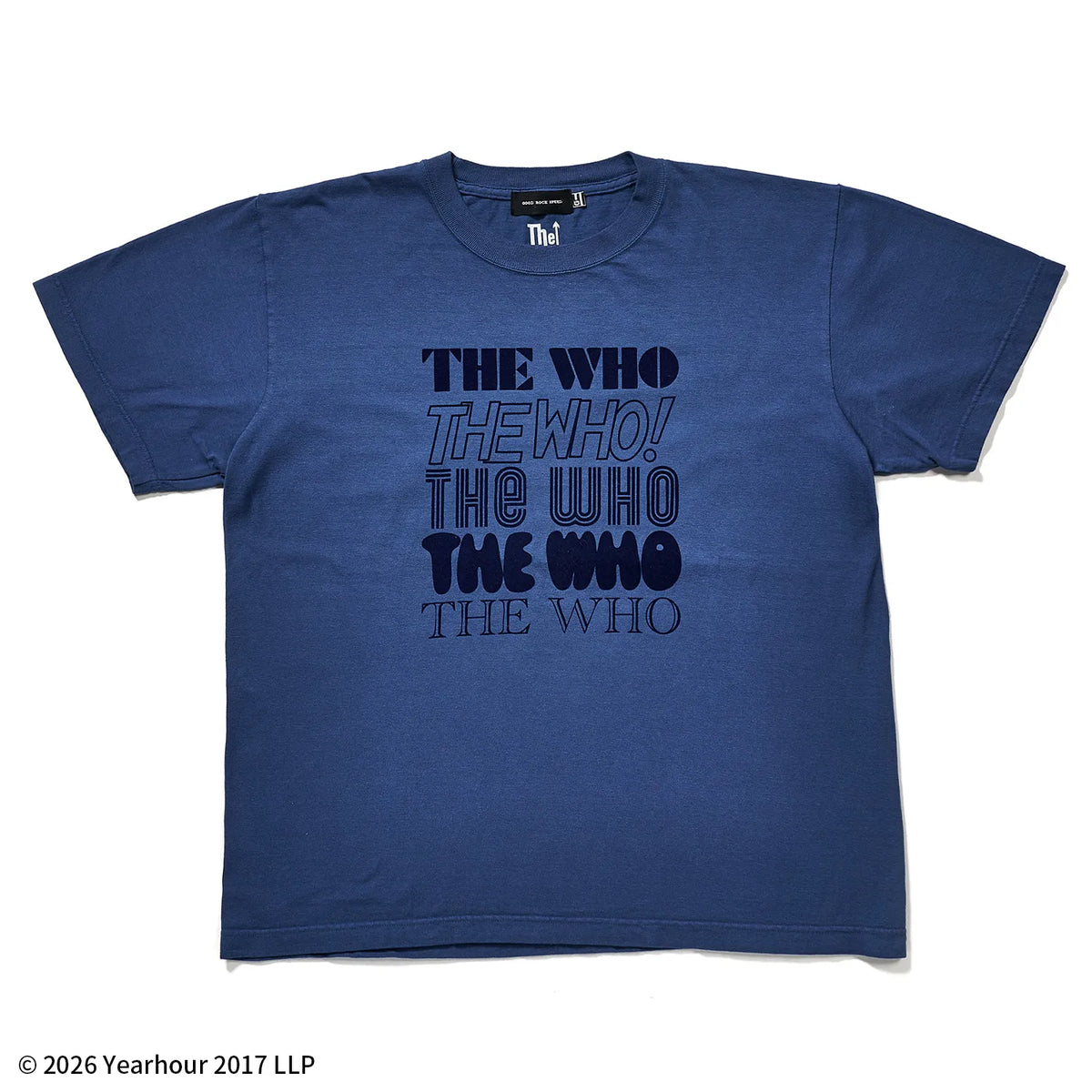 ザ・フー（THE WHO）バンド ロゴ フロッキープリントTシャツ【グッド 
