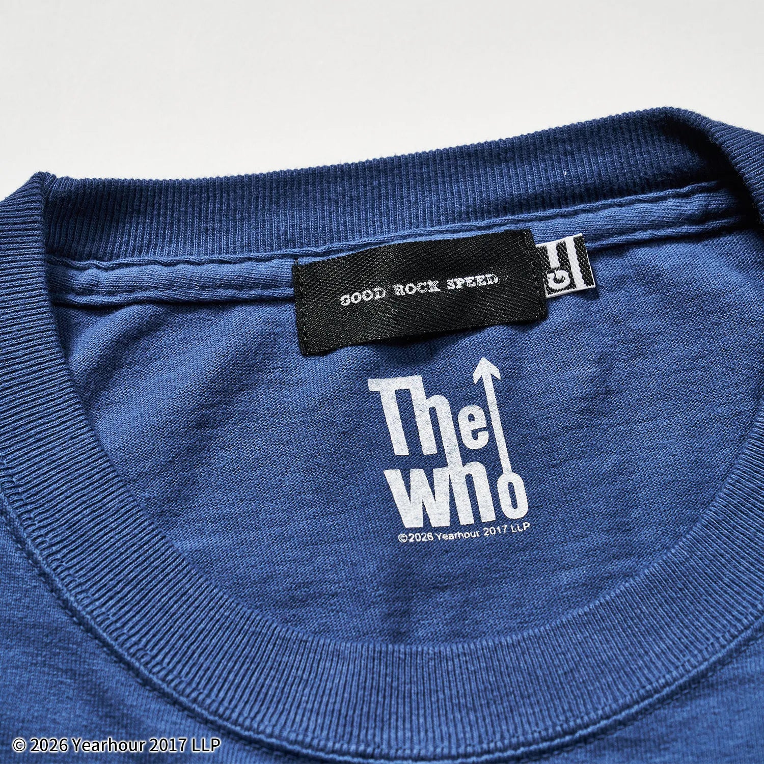 ザ・フー（THE WHO）バンド ロゴ フロッキープリントTシャツ【グッドロックスピード/GOOD ROCK SPEED】