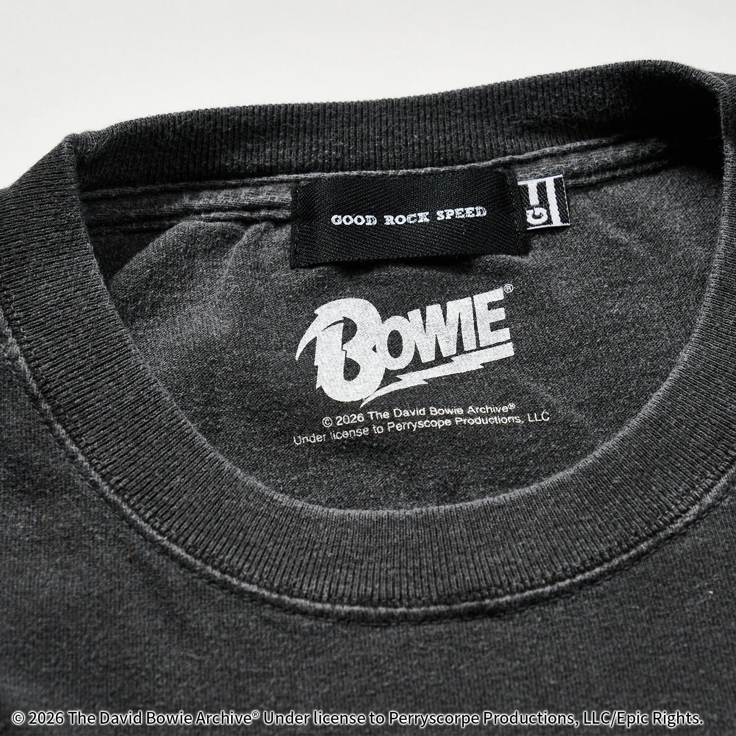 デヴィッド・ボウイ（DAVID BOWIE）グリッタープリント Tシャツ