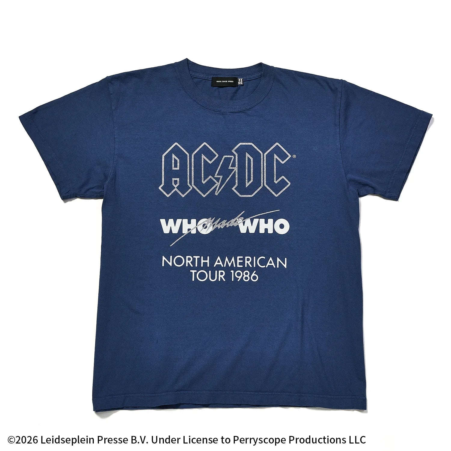 AC/DC グリッタープリント Tシャツ【グッドロックスピード/GOOD ROCK