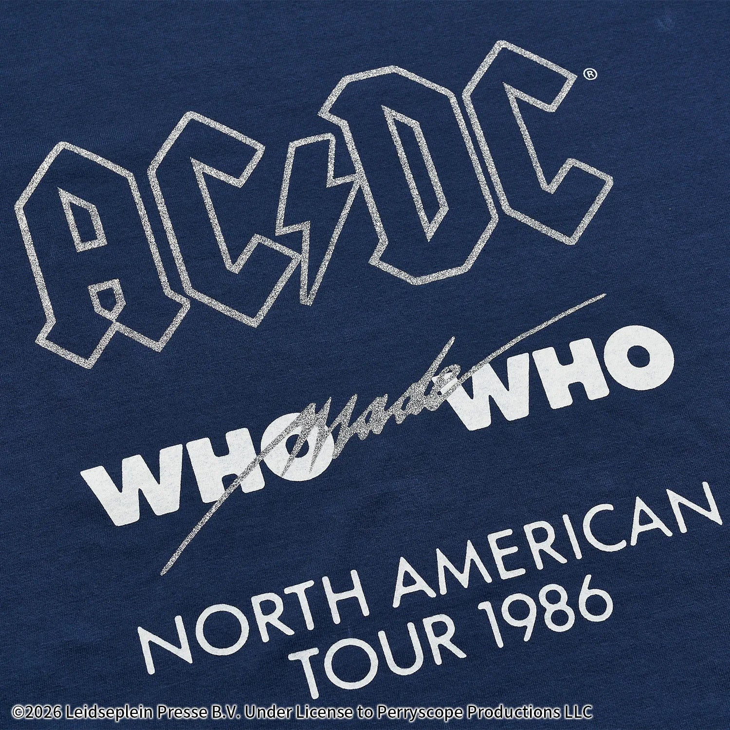 AC/DC グリッタープリント Tシャツ【グッドロックスピード/GOOD ROCK SPEED】