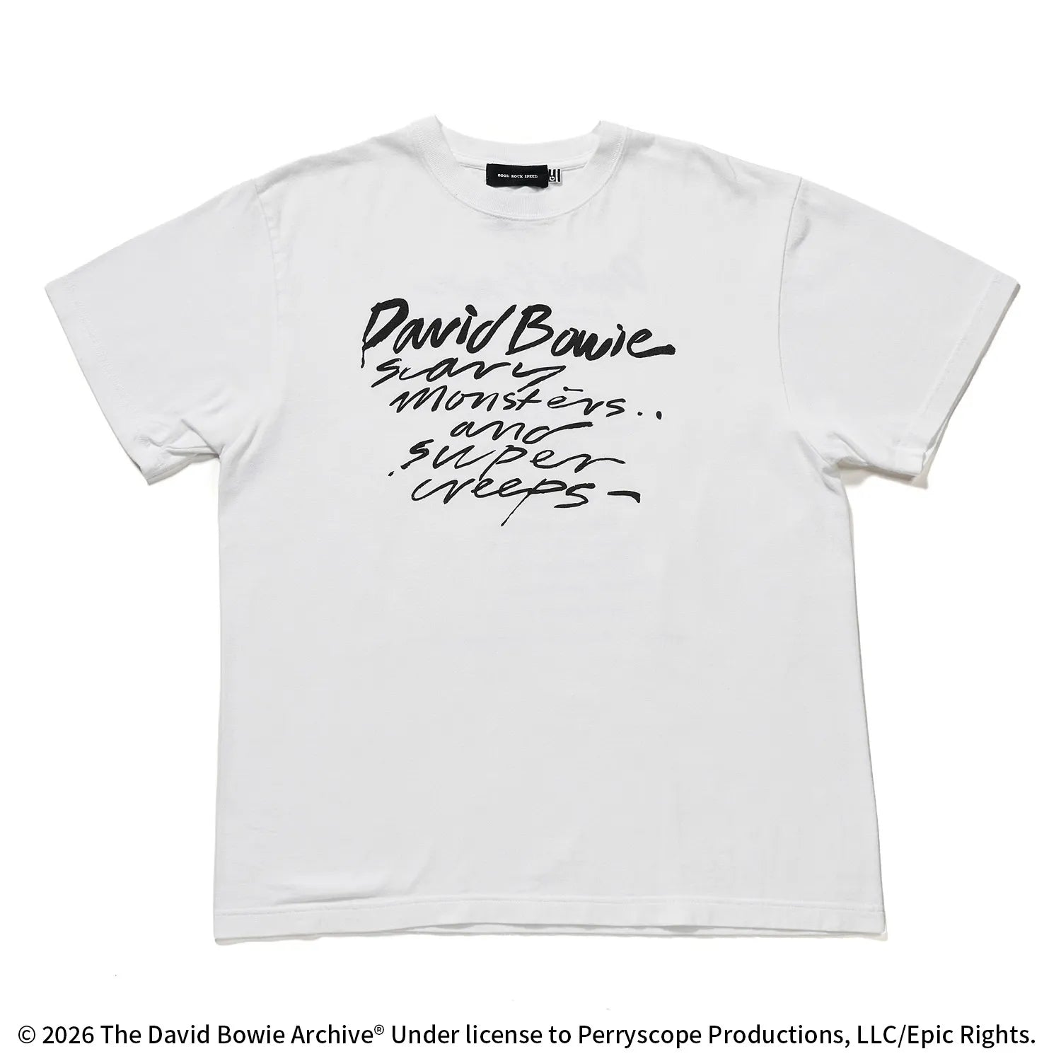 デヴィッド・ボウイ(DAVID BOWIE）SOUND AND VISIONプリント Tシャツ【グッドロックスピード/GOOD ROCK SPEED】