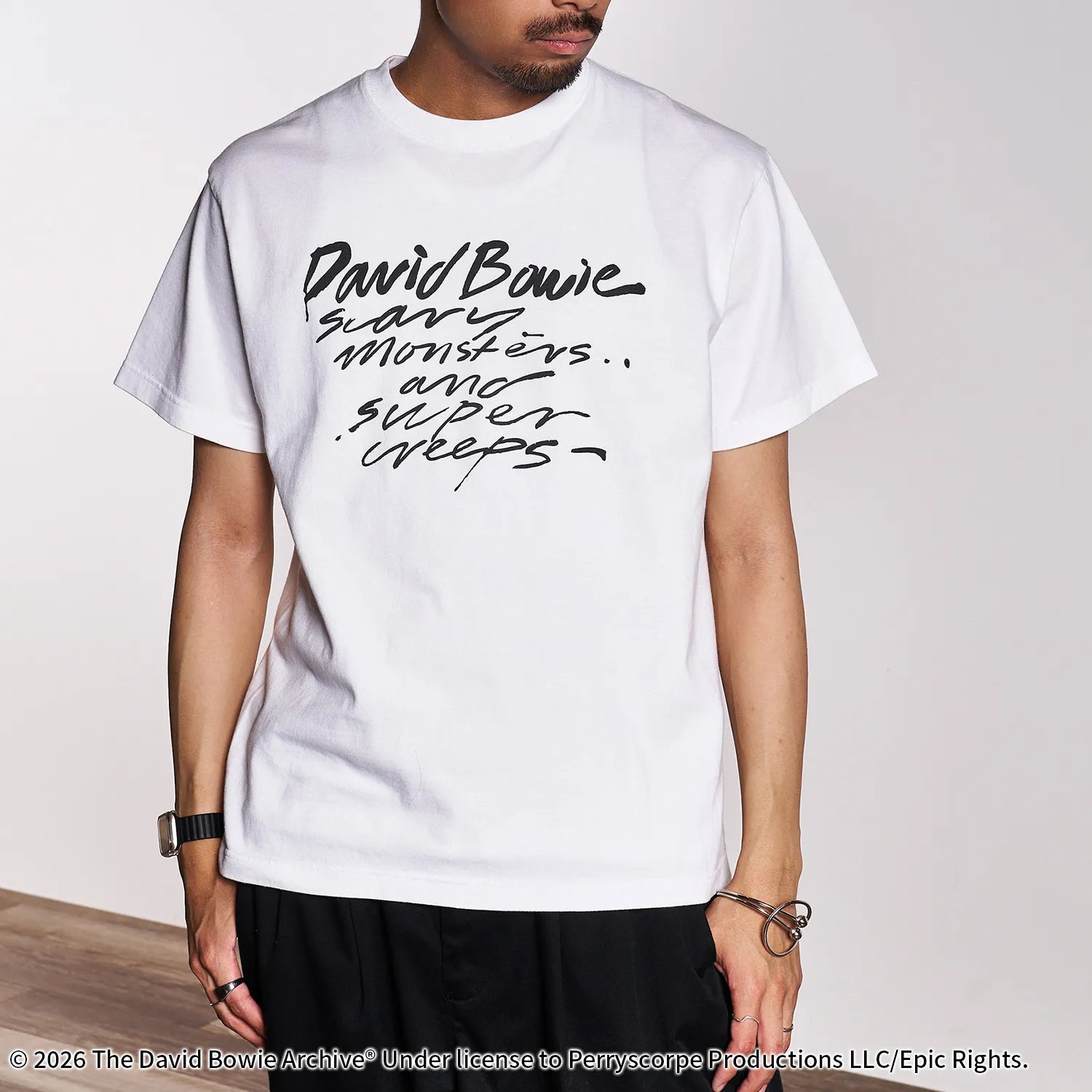 デヴィッド・ボウイ(DAVID BOWIE）SOUND AND VISIONプリント Tシャツ