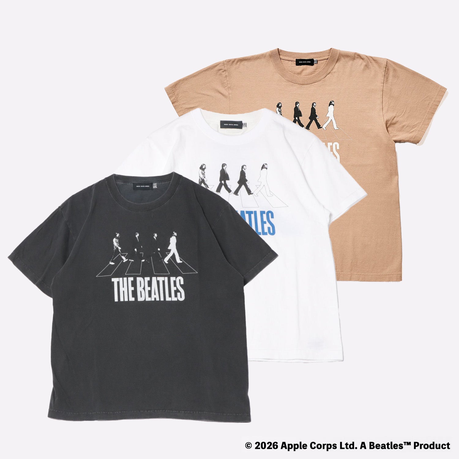 ザ・ビートルズ（THE BEATLES）ABBY ROAD Tシャツ【グッドロックスピード/GOOD ROCK SPEED】