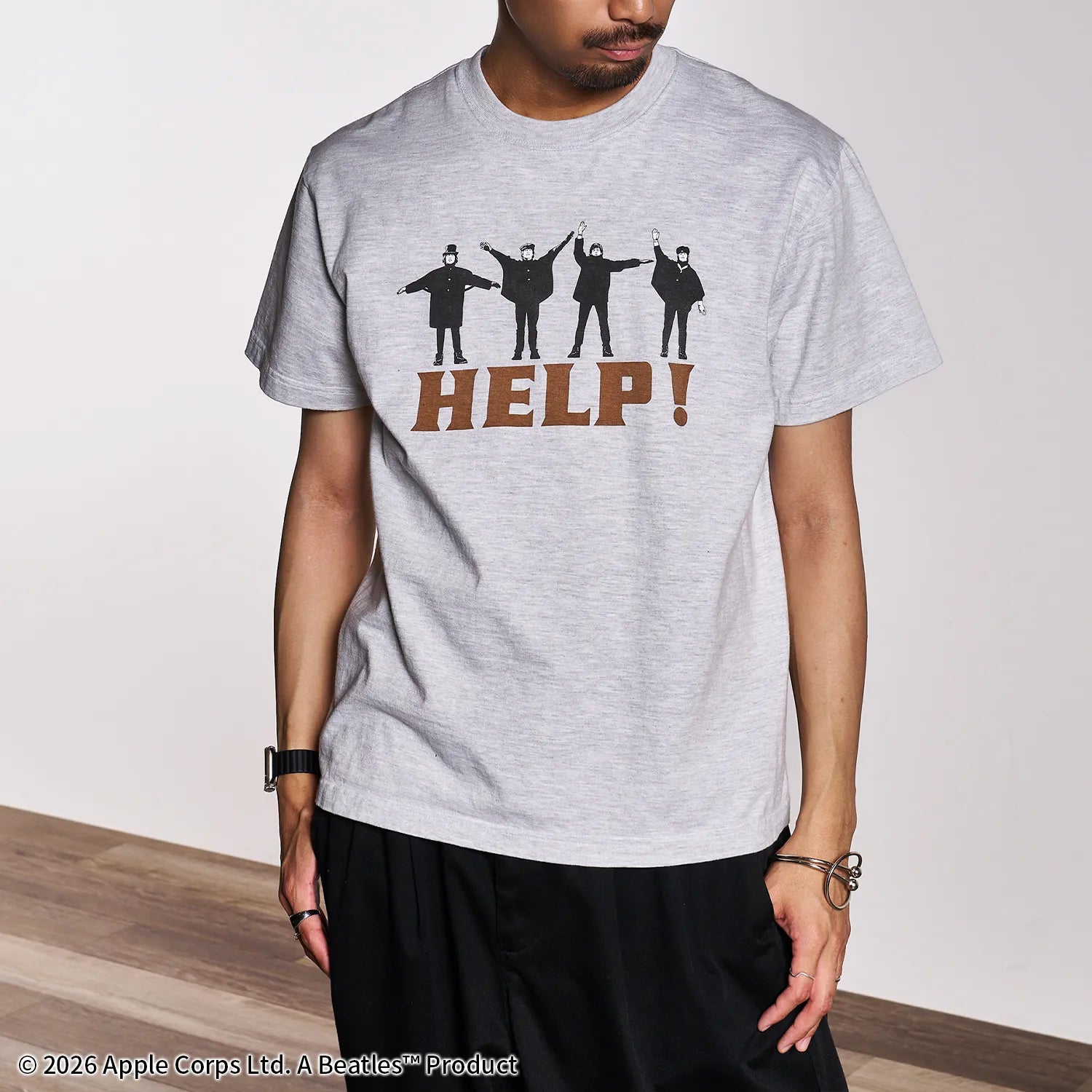 ザ・ビートルズ(THE BEATLES)HELP Tシャツ【グッドロックスピード ザ・ビートルズ(THE BEATLES)HELP Tシャツ【グッドロックスピード