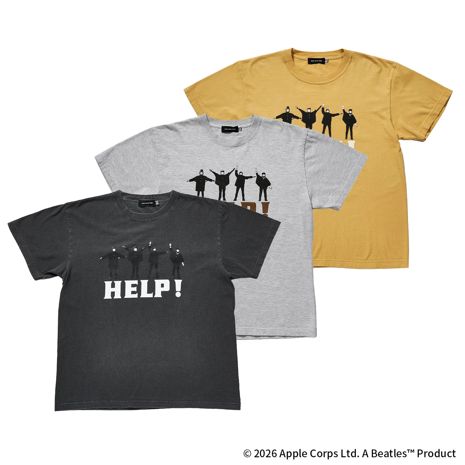 ザ・ビートルズ（THE BEATLES）HELP Tシャツ【グッドロックスピード/GOOD ROCK SPEED】