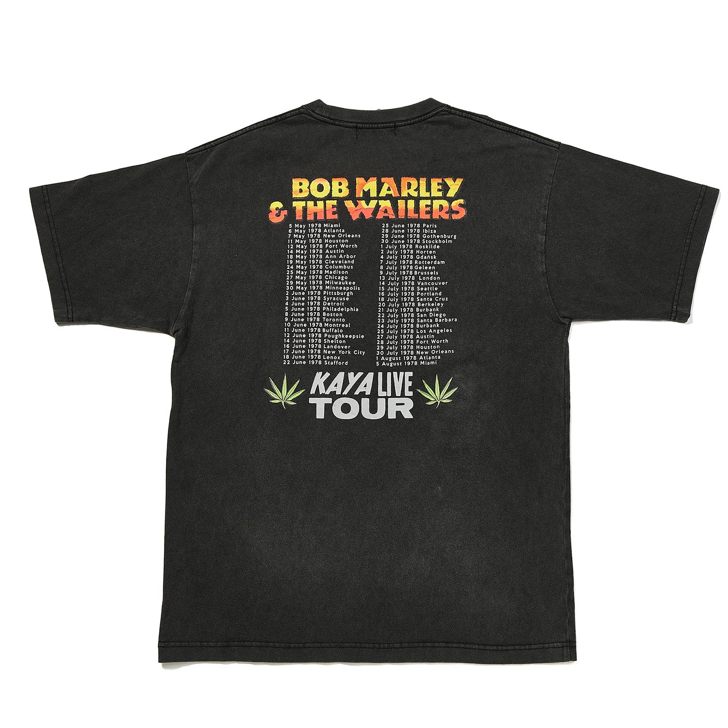 ボブ・マーリー(BOB MARLEY)KAYA LIVE TOUR Tシャツ【U/MUSIC】