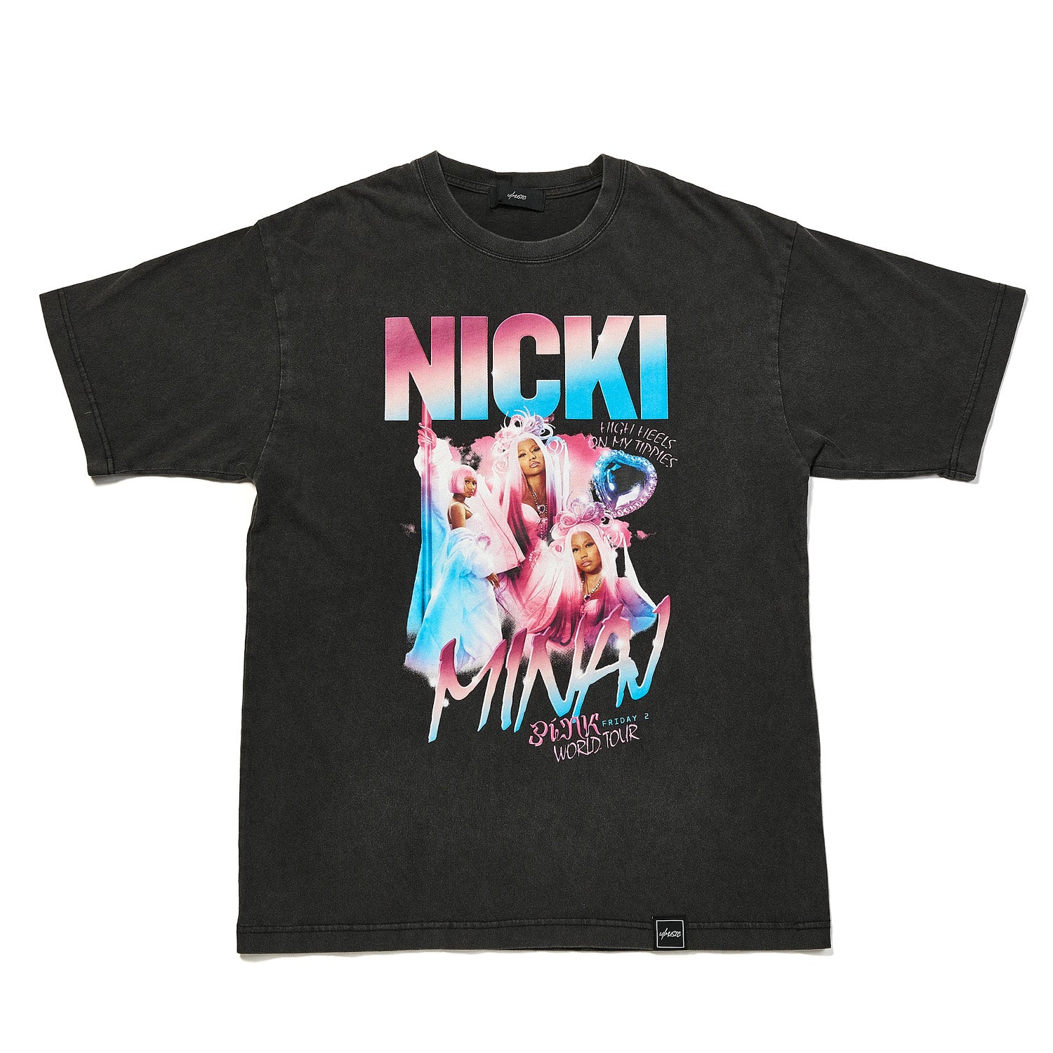 みぃ　　904545サマーセール品　お急ぎ ニッキー・ミナージュ(NICKY MINAJ）PINK FRIDAY 2 WORLD TOUR Tシャツ
