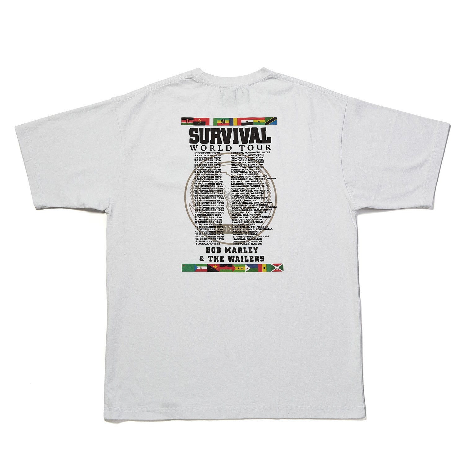 ボブ・マーリー(BOB MARLEY)SURVIVAL WORLD TOUR Tシャツ【U/MUSIC】