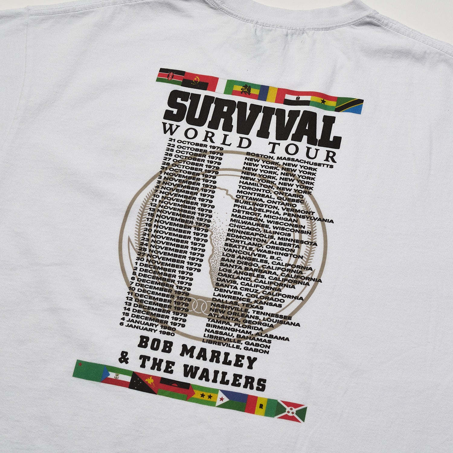 ボブ・マーリー(BOB MARLEY)SURVIVAL WORLD TOUR Tシャツ【U/MUSIC