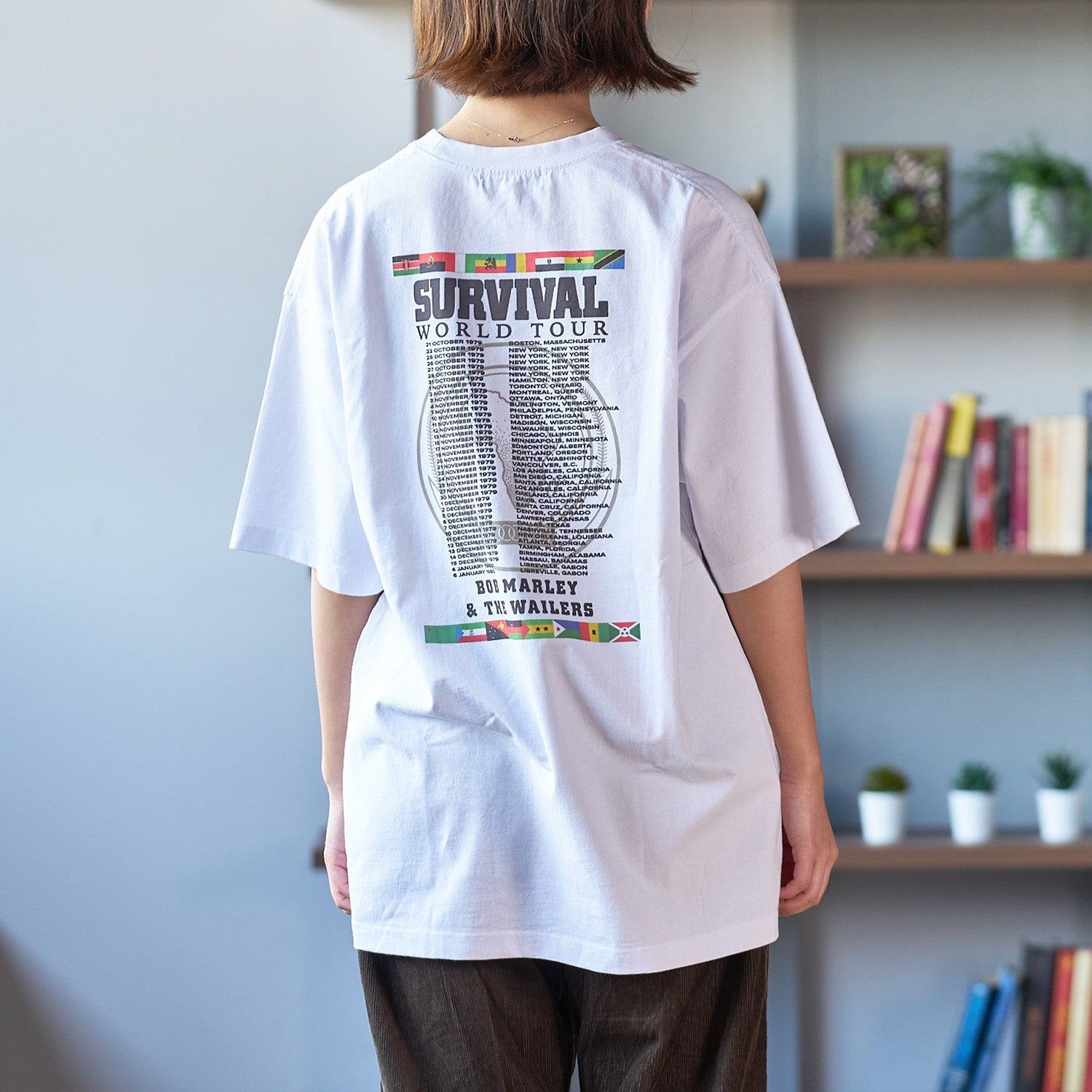 ボブ・マーリー(BOB MARLEY)SURVIVAL WORLD TOUR Tシャツ【U/MUSIC