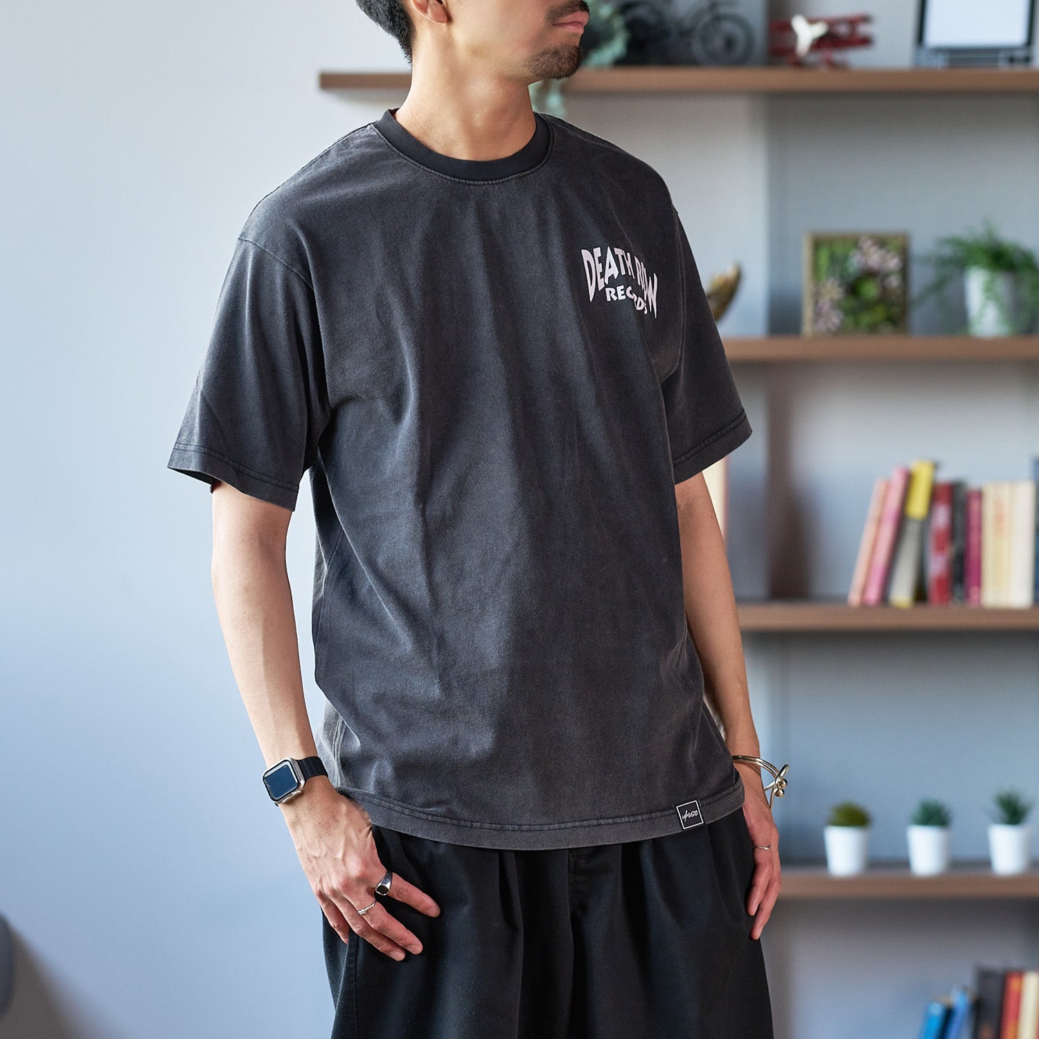 デス・ロウ・レコード(DEATH LOW RECORDS） BACK PRINTNAME Tシャツ【U