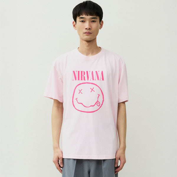ニルヴァーナ(NIRVANA)SMILEY Tシャツ【ジョンブル/JOHNBULL】