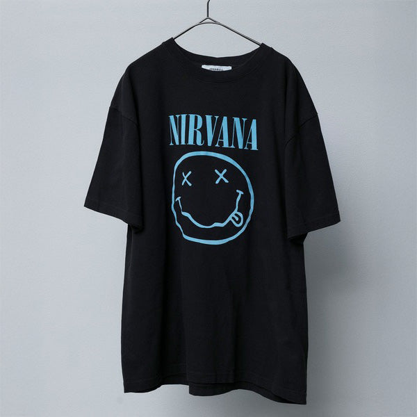 NIRVANA スマイリー顔 Tシャツ 黒 Lサイズ 正規品 ニルヴァーナ(NIRVANA)SMILEY Tシャツ【ジョンブル/JOHNBULL】 | WOWOW