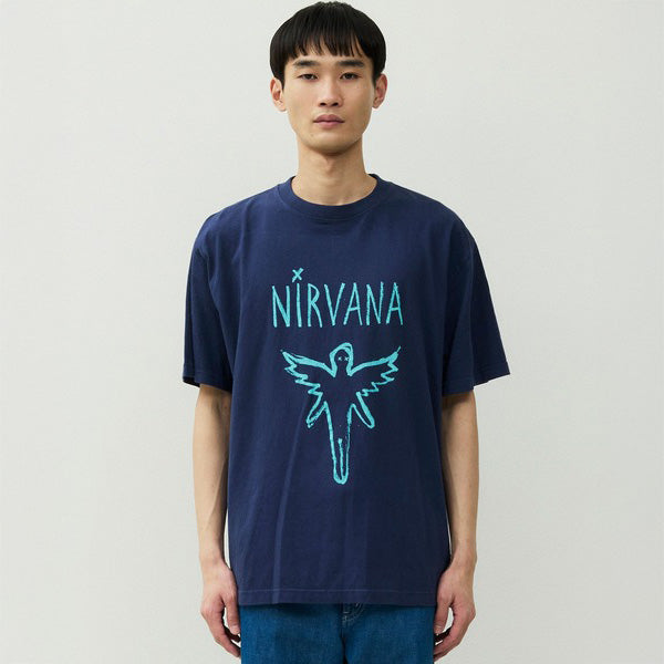 soloist nirvana プルオーバー フォト パッチ シャツ ニルヴァーナ(NIRVANA)IN UTERO Tシャツ【ジョンブル/JOHNBULL