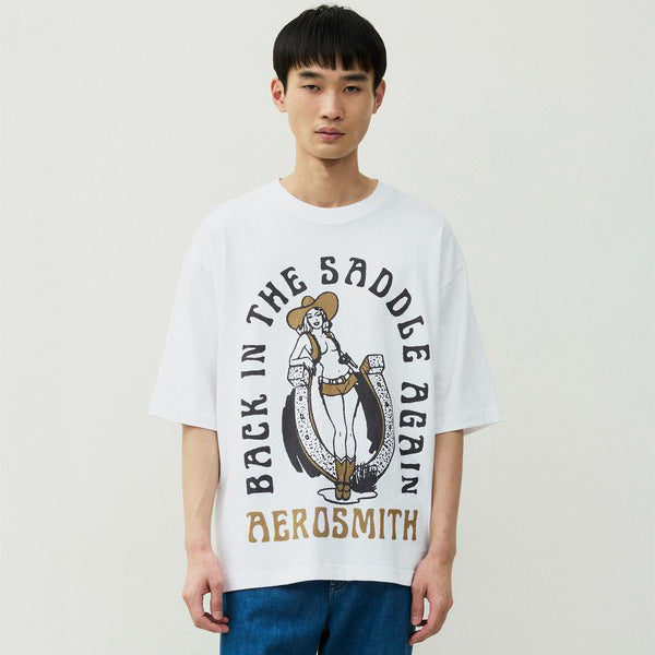 エアロスミス(AEROSMITH)BACK IN THE SADDLE AGAIN Tシャツ【ジョンブル/JOHNBULL】
