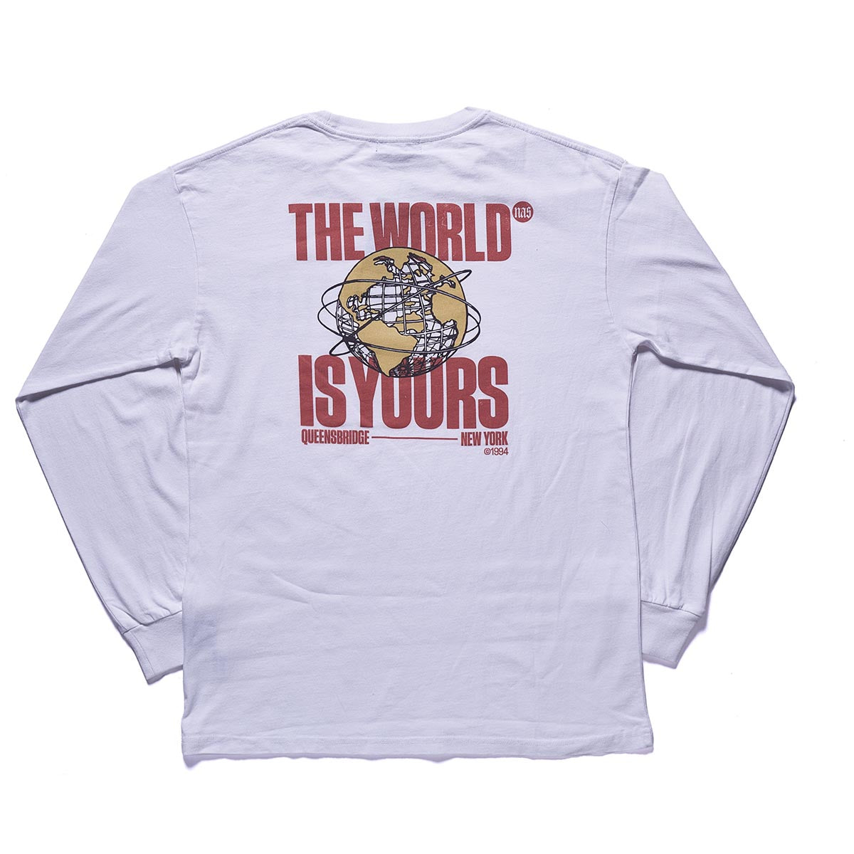 ナズ（NAS）THE WORLD IS YOURS ロングスリーブTシャツ 【U/MUSIC】