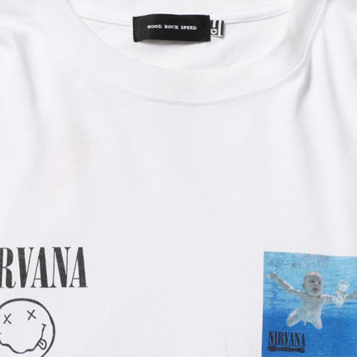 ニルヴァーナ(NIRVANA） NEVER MINDジャケット ロングスリーブTシャツ【グッドロックスピード/GOOD ROCK SPEED】