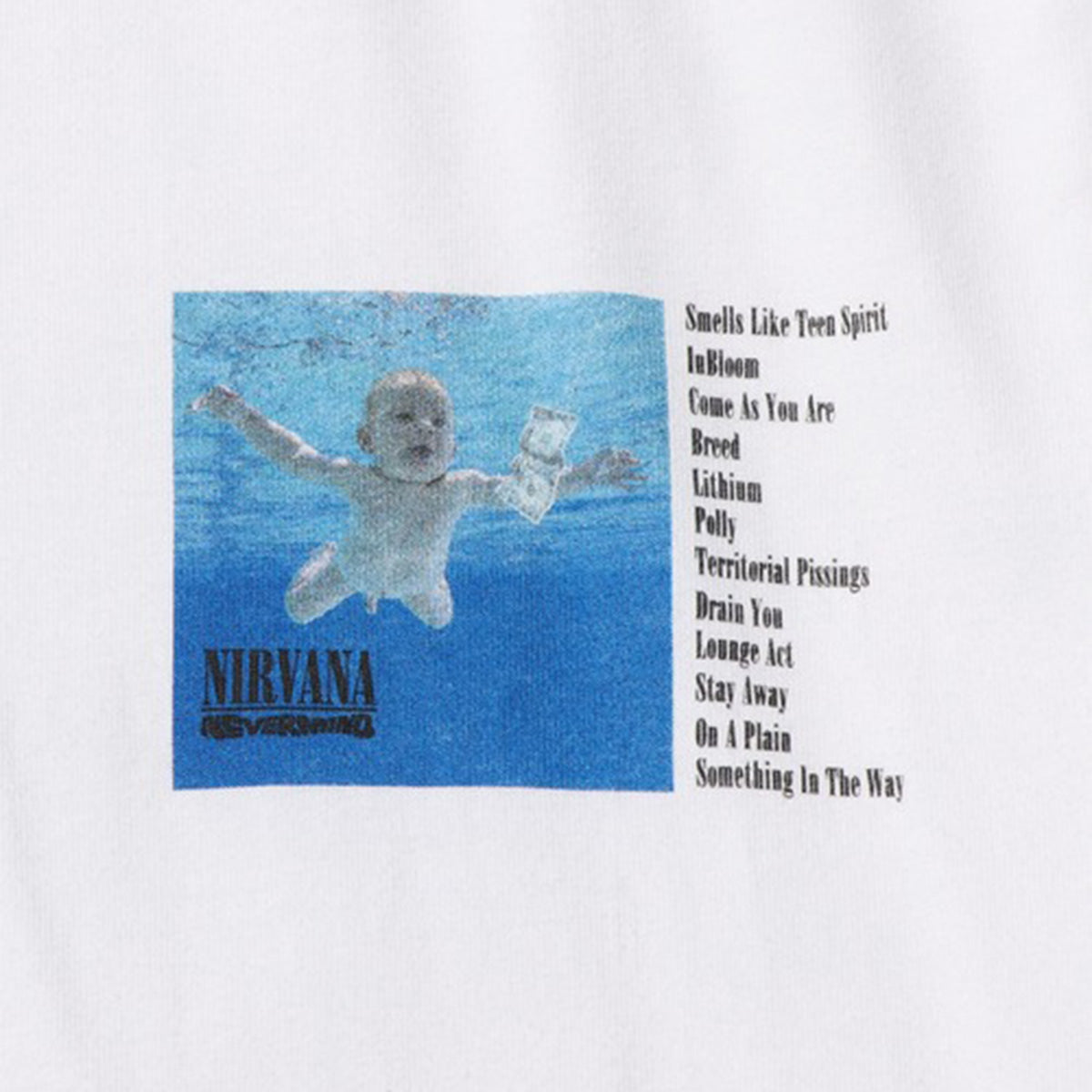 ニルヴァーナ(NIRVANA） NEVER MINDジャケット ロングスリーブTシャツ【グッドロックスピード/GOOD ROCK SPEED】
