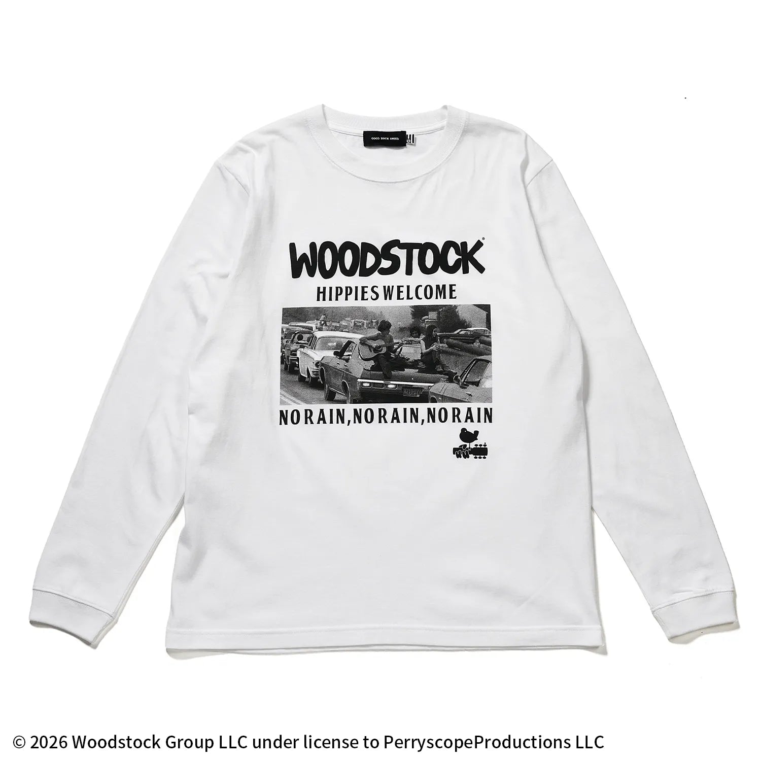 ウッドストック(WOODSTOCK)MAKE LOVE,NOT WAR ロングスリーブTシャツ 【グッドロックスピード/GOOD ROCK SPEED】