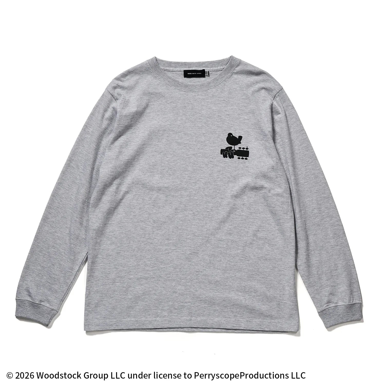 ウッドストック(WOODSTOCK)TICKET ART ロングスリーブTシャツ(バックプリント） 【グッドロックスピード/GOOD ROCK SPEED】