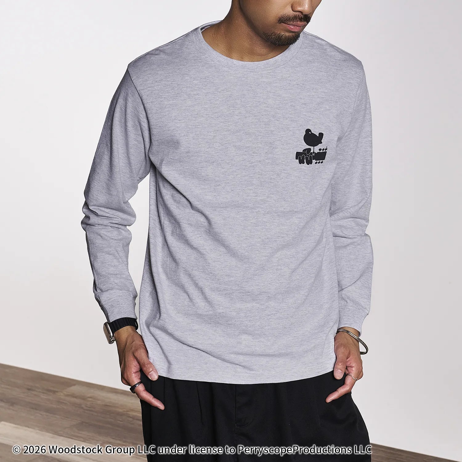 ウッドストック(WOODSTOCK)TICKET ART ロングスリーブTシャツ(バック