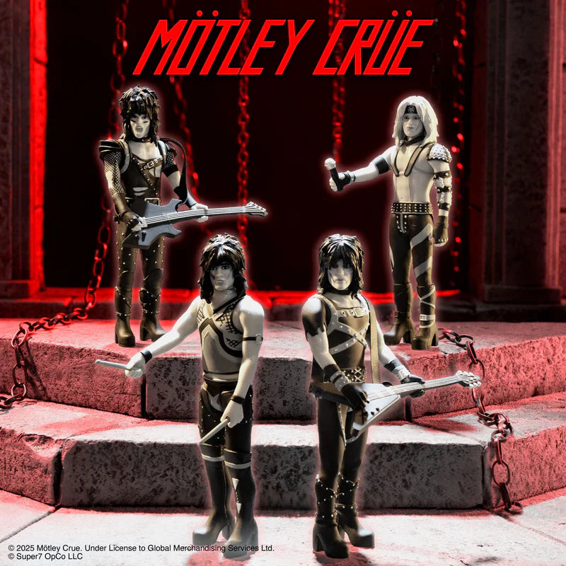 モトリー・クルー（MOTLEY CRUE）: ミック・マーズ（シャウト・アット・ザ・デヴィル/ ブラック&ホワイト ver.） 【SUPER 7】リ・アクション