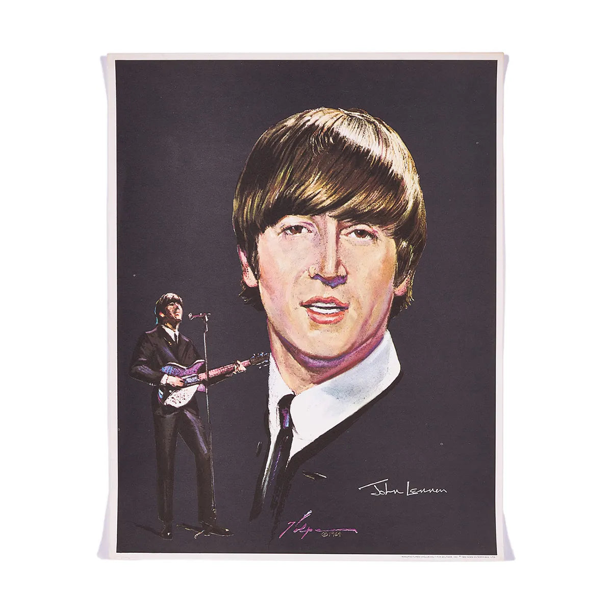 『ビートルズ』 広告 ポスター イギリス オリジナル(木製フレーム付)