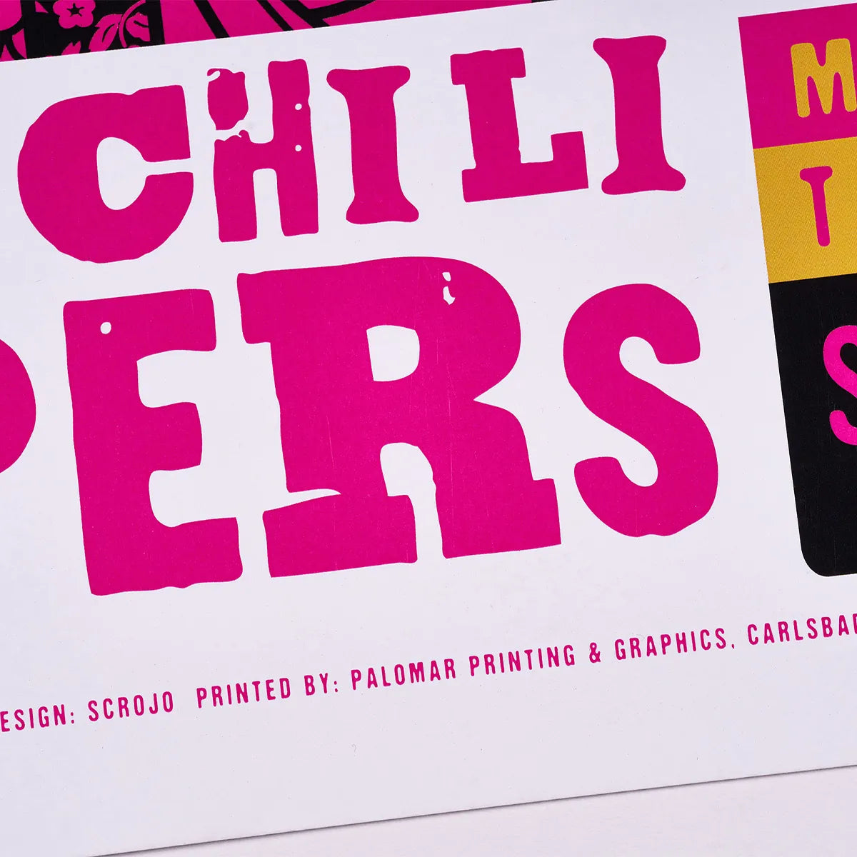 『レッド・ホット・チリ・ペッパーズ （＠スナップドラゴン・スタジアム2023.5.12)』 ライブポスター アメリカ オリジナル(木製フレーム付)