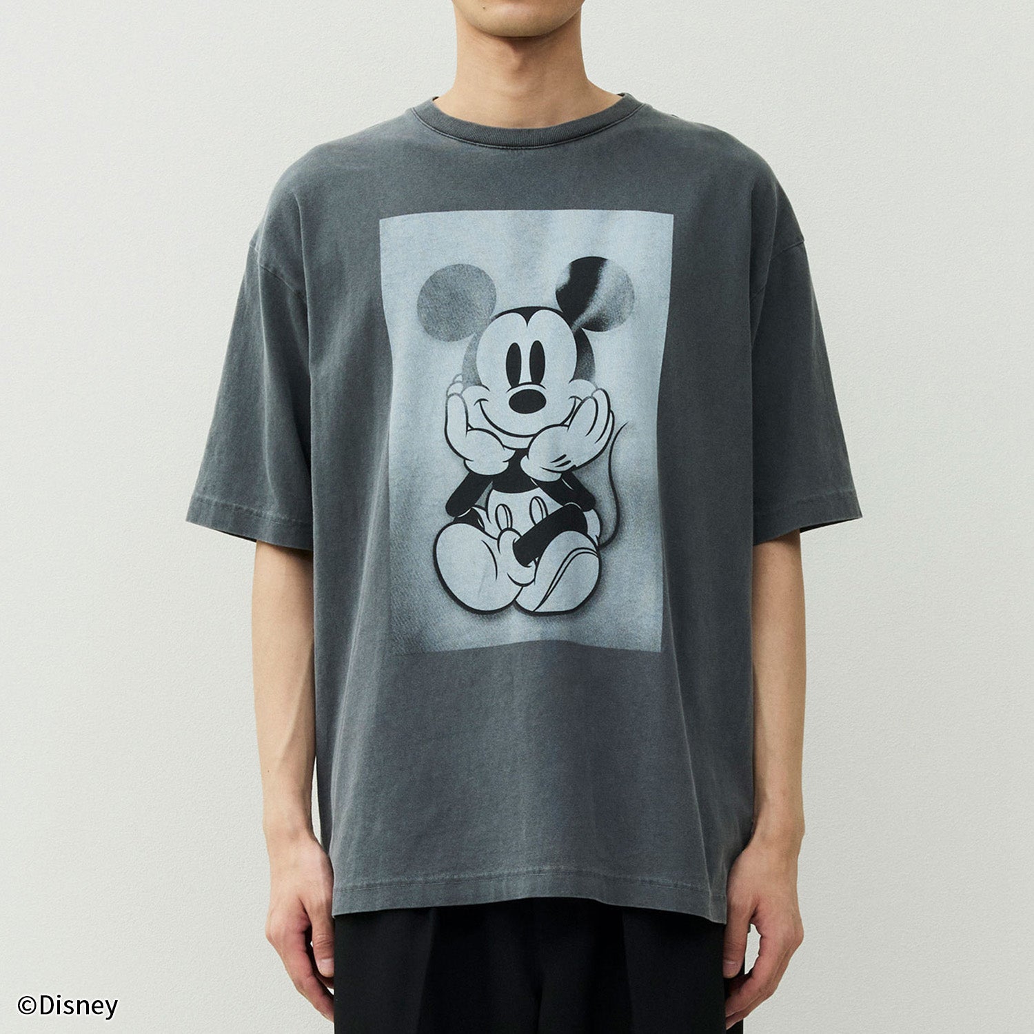 Disney ディズニー Tシャツ ミッキー プリント L 灰 ディズニー／Disney】ミッキー・マウスTシャツ（プリント） | WOWOW百貨店