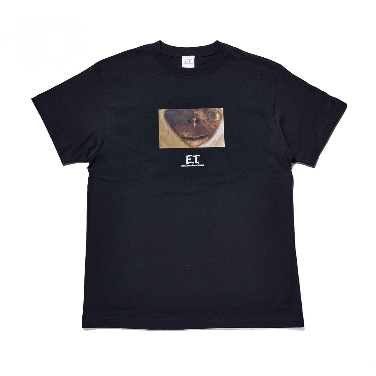 E.T. 映画アート Tシャツ XL ブラック 映画『E.T.』グラフィックTシャツ | WOWOW百貨店