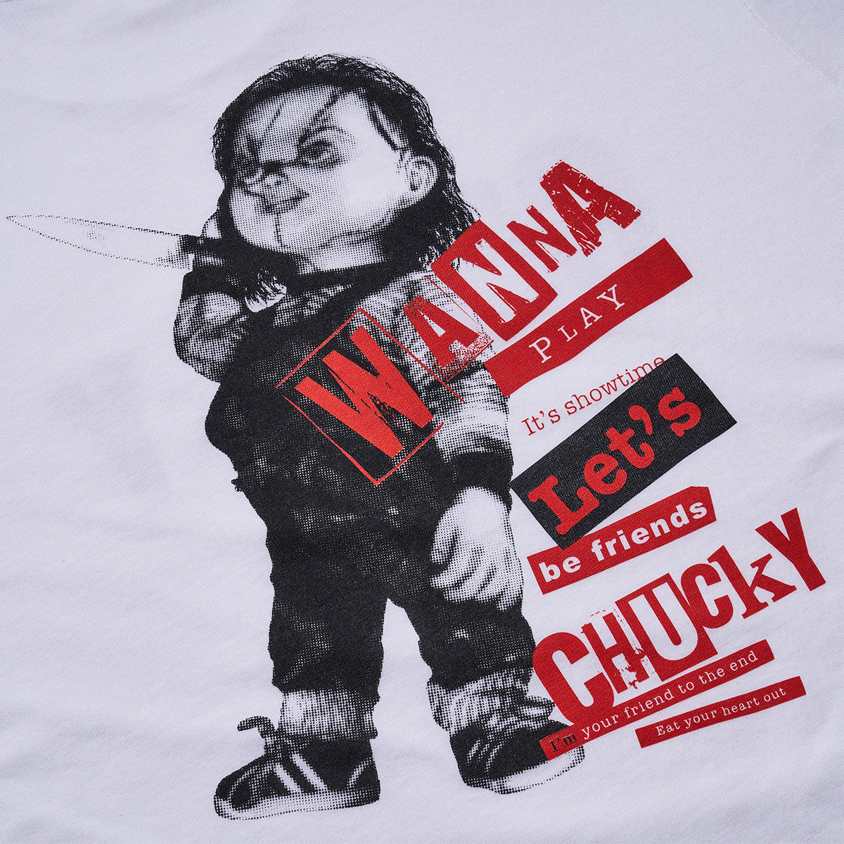 映画『チャイルド・プレイ』 チャッキー グラフィックTシャツ 遊んでね