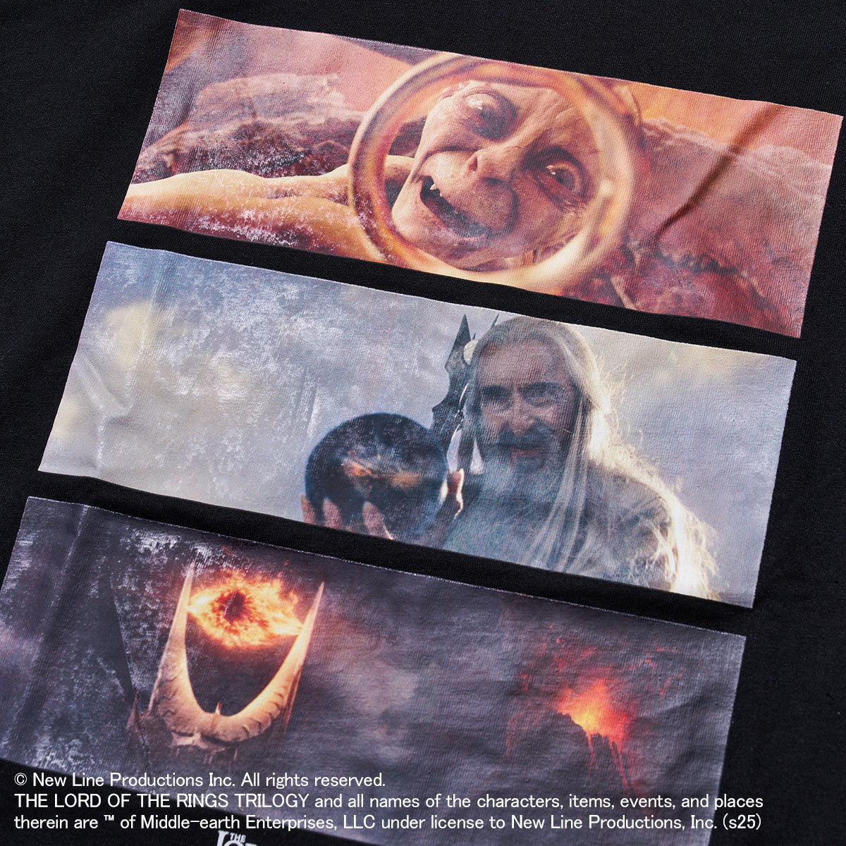 映画『ロード・オブ・ザ・リング』グラフィック Tシャツ 指輪を欲する者